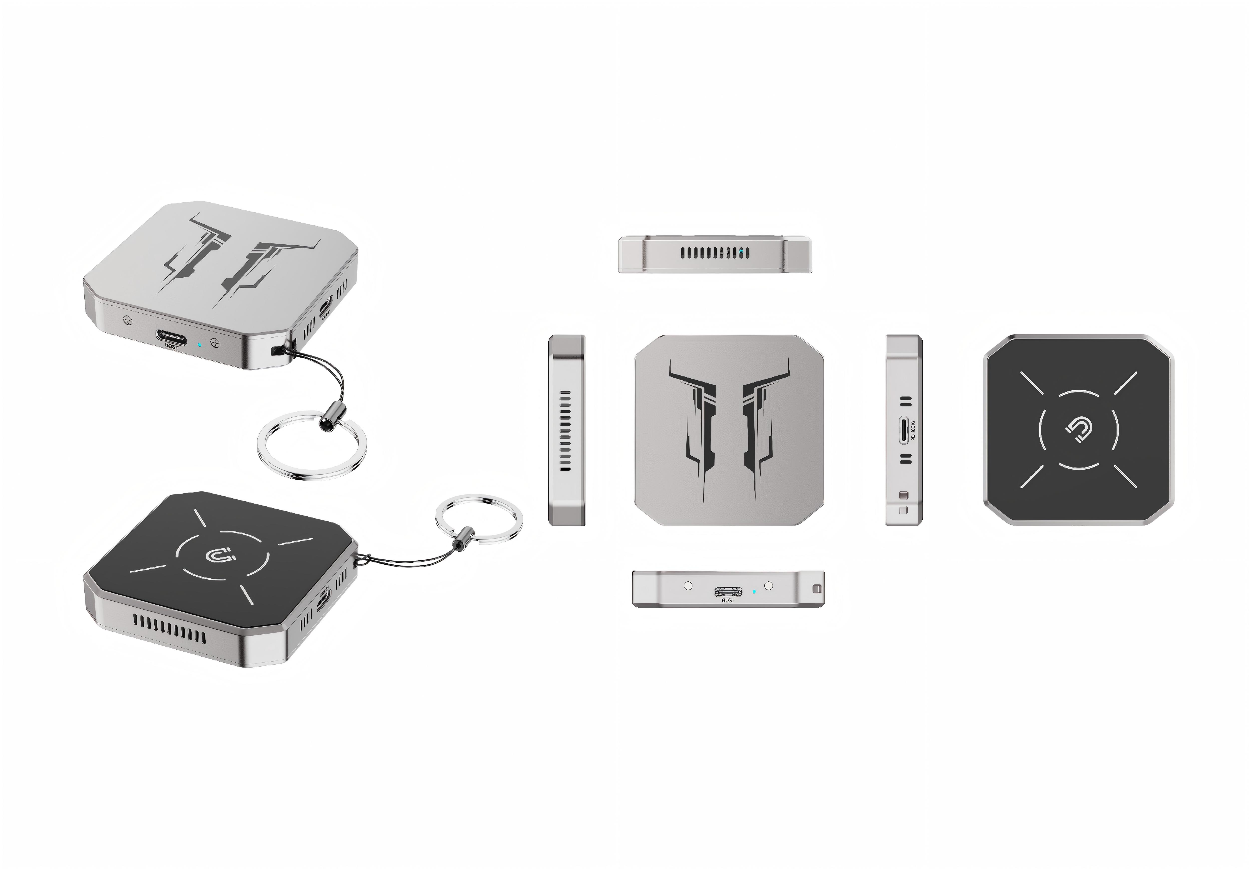 Magnetic M.2 NVMe 2230/2242 SSD Enclosure with built-in cooling fan